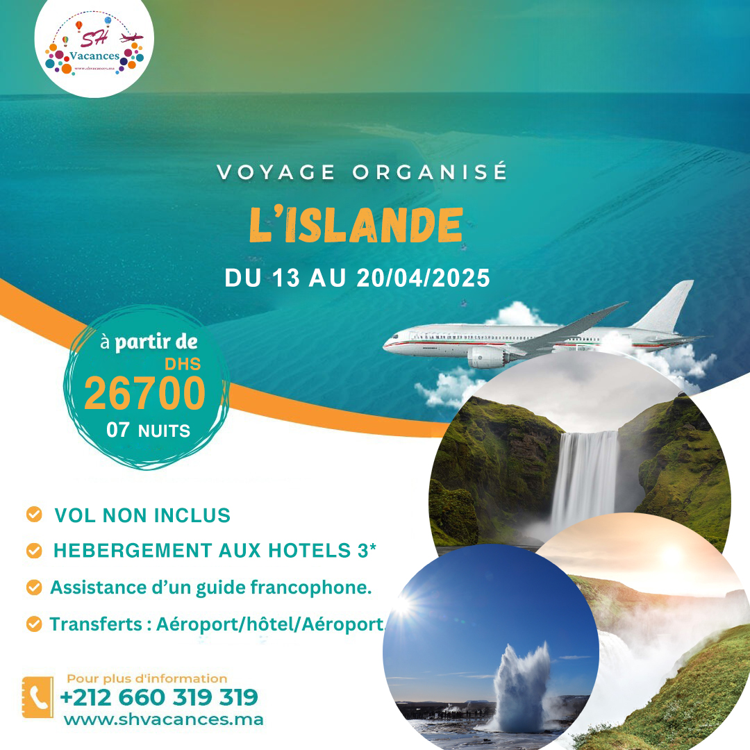 Voyage organisé vers ISLANDE